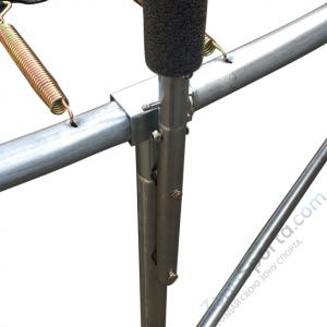 Батут DFC Jump 12ft складной, c сеткой, цвет apple green