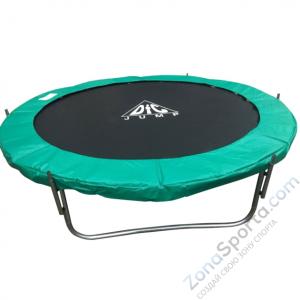 Батут DFC Jump 14ft складной, c сеткой, цвет green