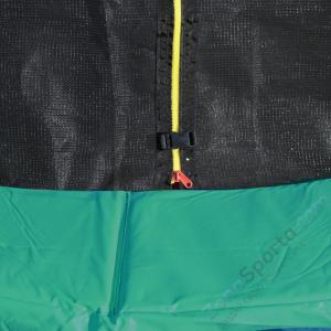 Батут DFC Jump 14ft складной, c сеткой, цвет green