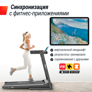 Беговая дорожка Unix Fit Hi-tech S1 Black