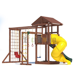 Детская деревянная игровая площадка для улицы дачи CustWood Active 8