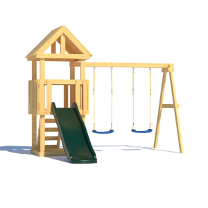 Детская площадка CustWood Junior J1 с деревянной крышей
