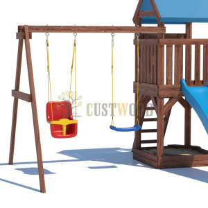Детская деревянная игровая площадка для улицы дачи CustWood Scout SC3