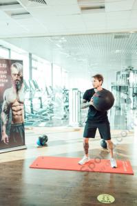 Тренировочный мяч Original FitTools Wall Ball Deluxe 10 кг