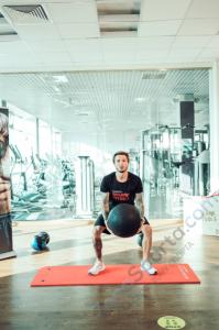 Тренировочный мяч Original FitTools Wall Ball Deluxe 10 кг