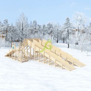 Зимняя горка IgraGrad Snow Fox 4 ската без окраски